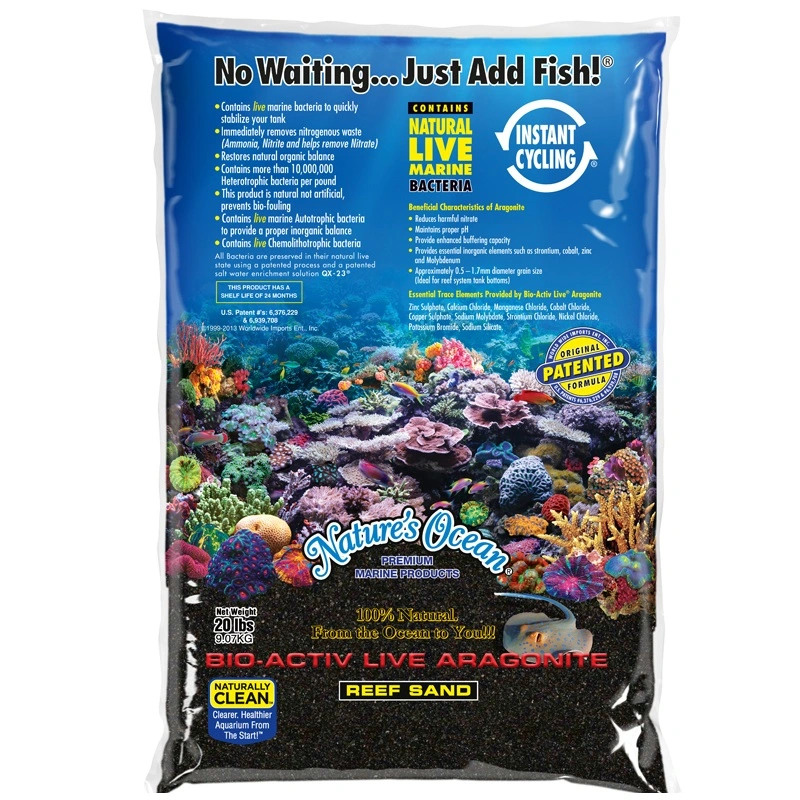 Natures Ocean Live Hawaii Black Beach Sand 4,54 kg 0,5-1,7 mm